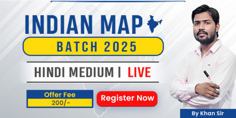 Indian Map 2025 By Khan Sir