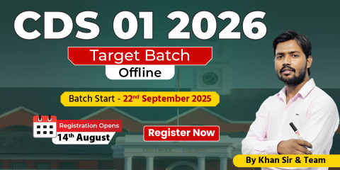 CDS 1 2026 Target Batch (Dehradun Offline)